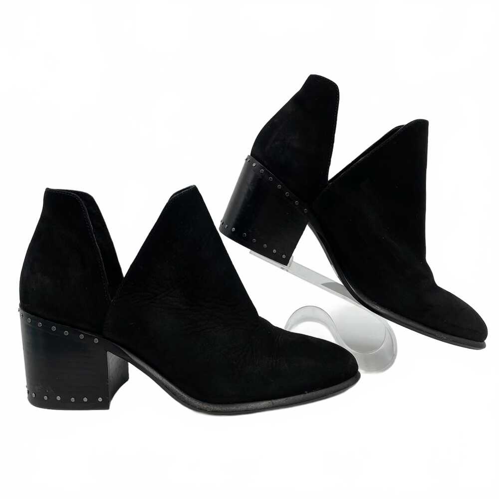 Vince Camuto Black Ankle Boots Womens 8 Studded block heel